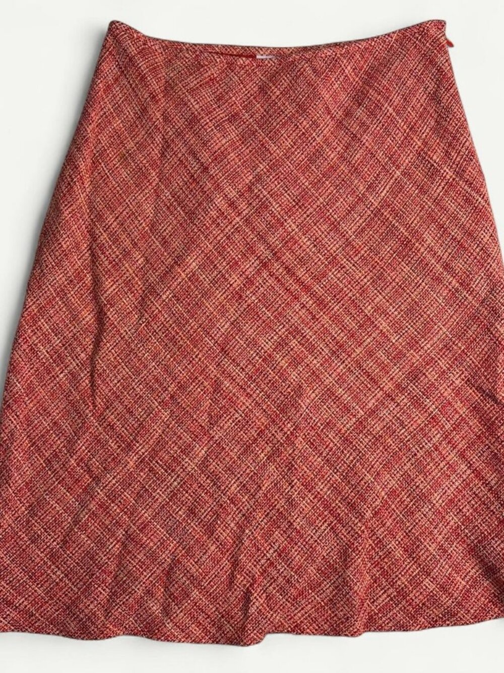 LOFT Petite Women's Red and Orange Skirt